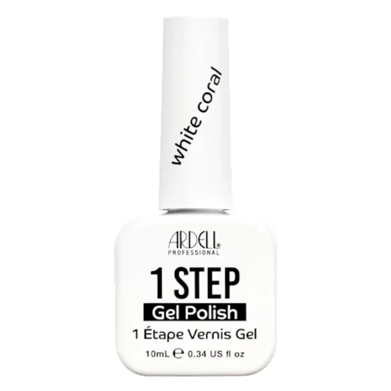 1 Step Gel Polish White Coral