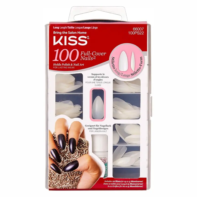 100 Nails Long Stiletto