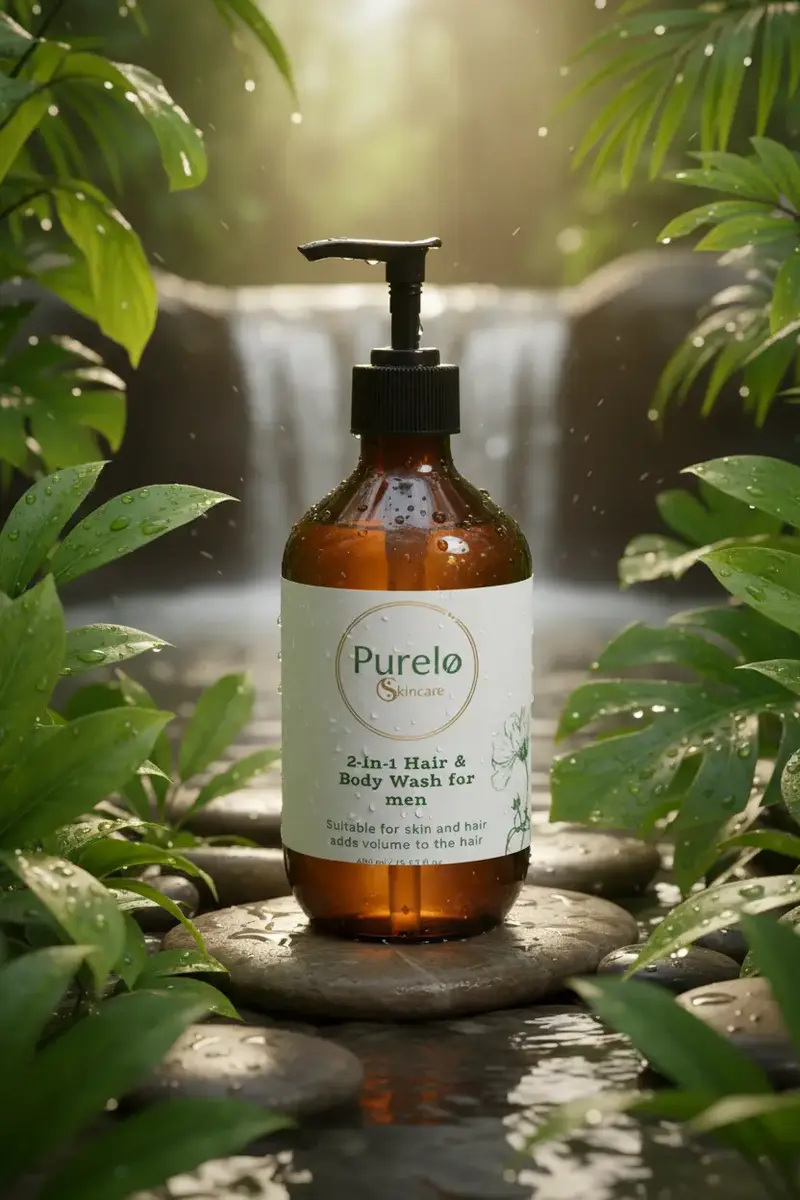 2-in-1 Hair & Body Wash for men | Purelo Skincare