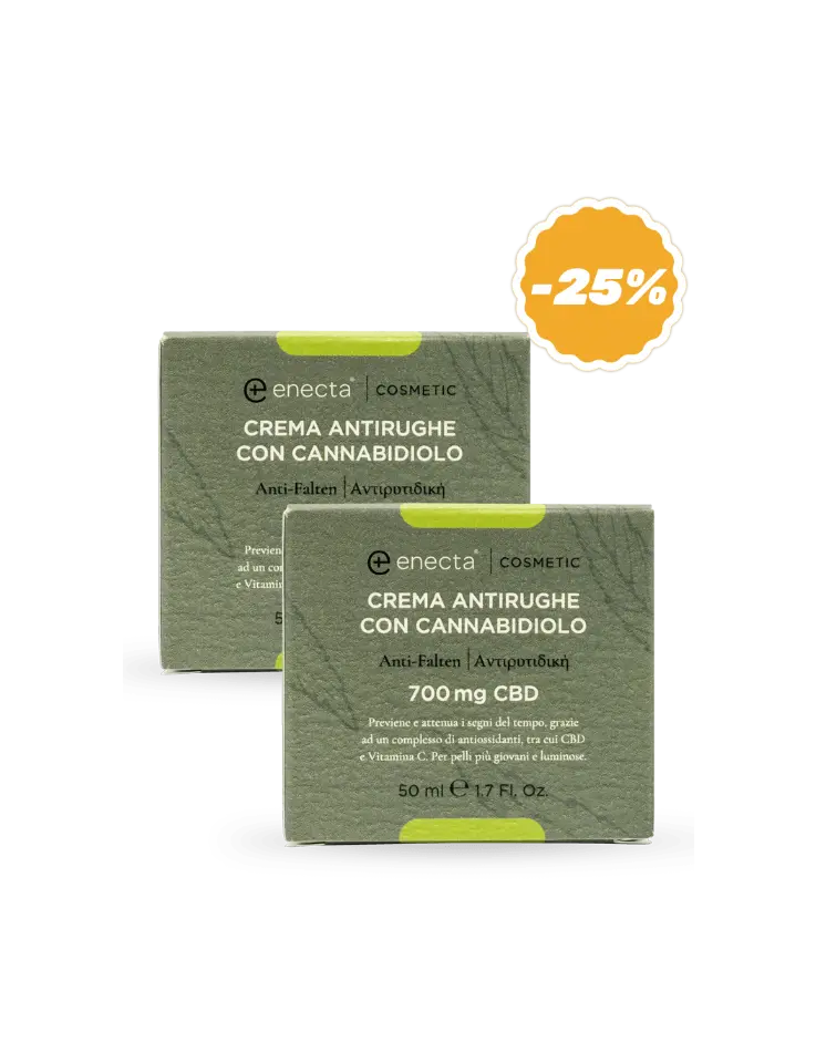2 pack | Crema antirughe con CBD