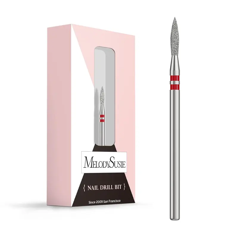 2mm Flame Shape Cuticle Clean Nail Drill Bit