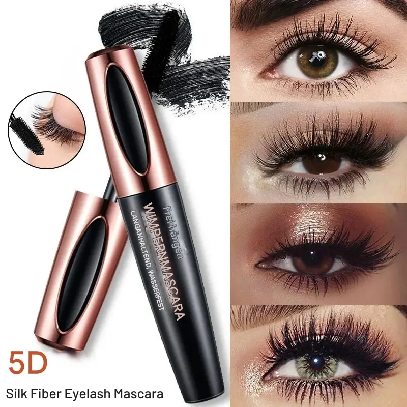 5D Wimperntusche Mascara für Länge & Volumen | wasserfeste Lash Mascara für dichte, verlängerte Wimpern | langanhaltender Augenaufschlag