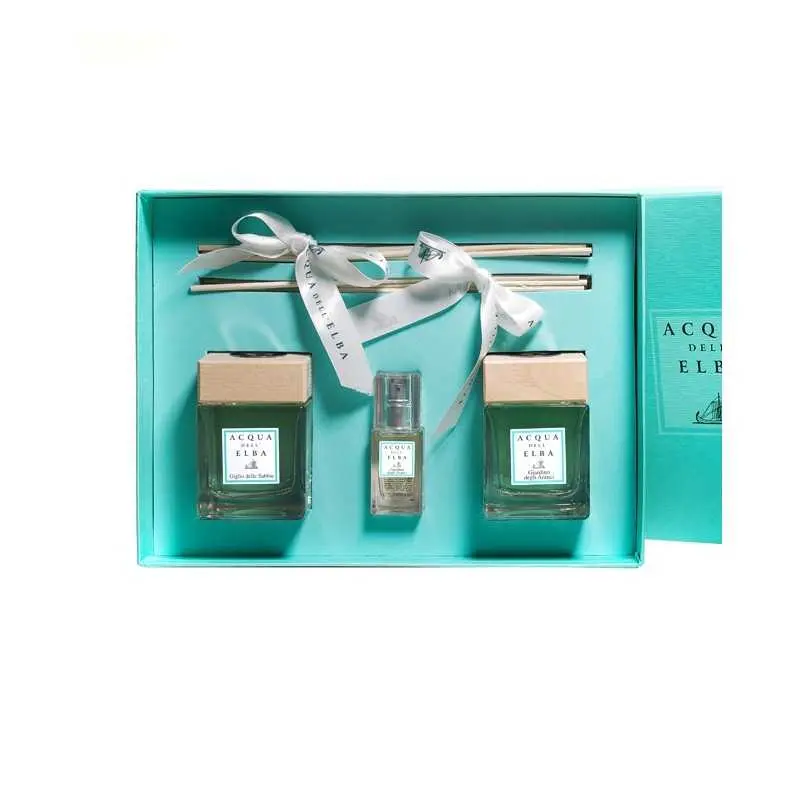 Acqua Dell'Elba Gift Box geurstokjes Giardino degli Aranci & Giglio delle Sabbie en roomspray Giardino degli Aranci