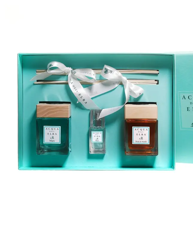 Acqua Dell'Elba Gift Box geurstokjes Mare & Note di Natale en roomspray Mare