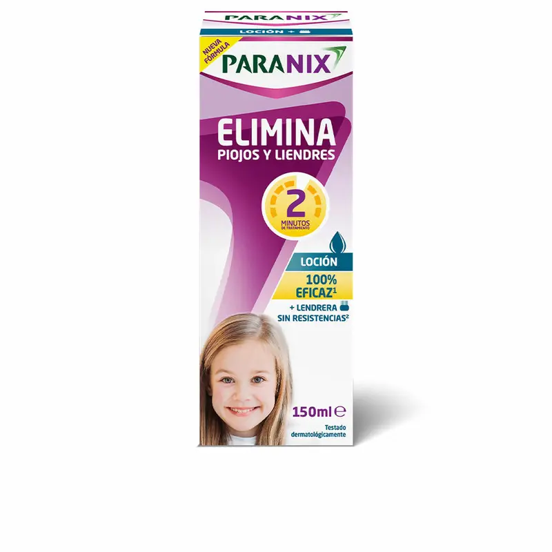 Anti-luizen lotion Paranix Elimina Piojos Y Liendres Loción Lote Kinderen 2 Onderdelen
