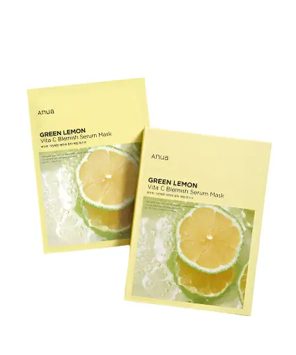 Anua Green Lemon Vita C Blemish Serum Mask 25ml X 10ea