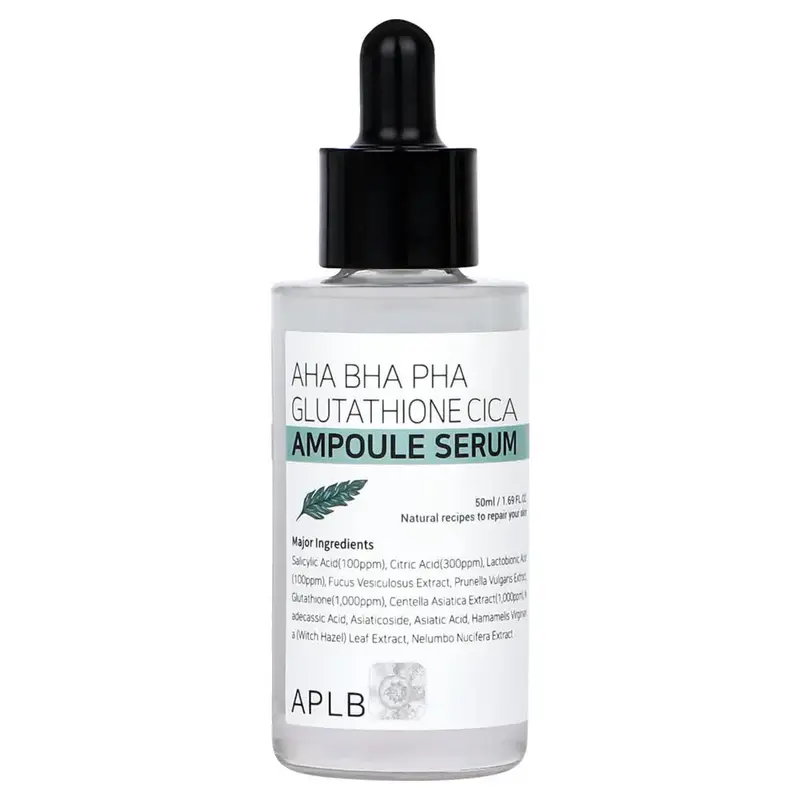 APLB AHA BHA PHA Glutathione Cica Ampoule Serum 50ml