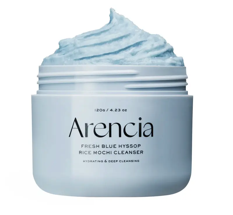 Arencia Fresh Blue Hyssop Rice Mochi Cleanser 120g
