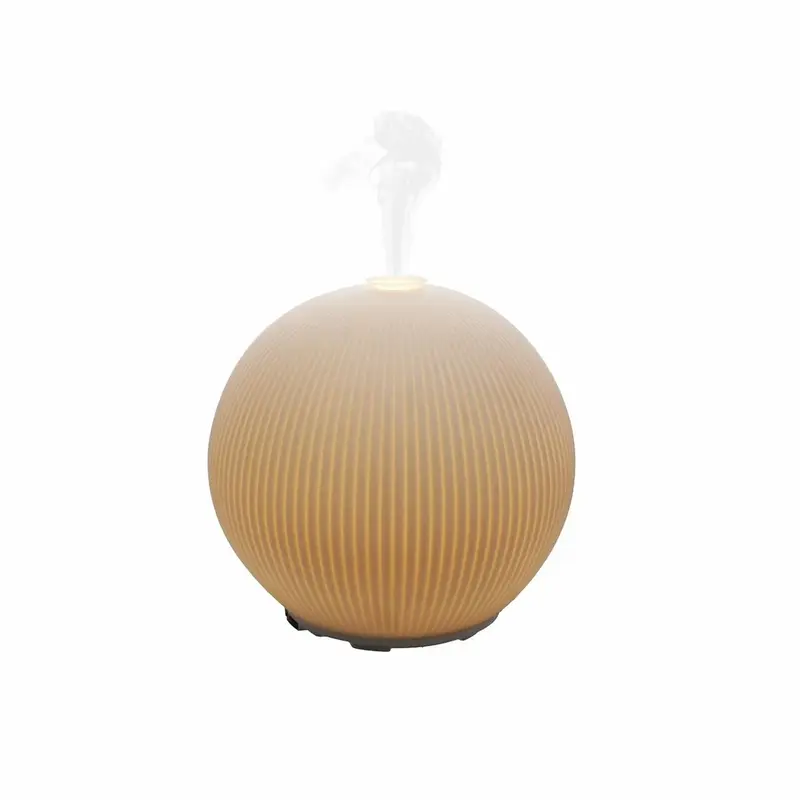 Aroma-Diffusor aus Keramik | Ultraschall-Luftbefeuchter mit Fernbedienung, Atemcoach und bis zu 6 Stunden Laufzeit