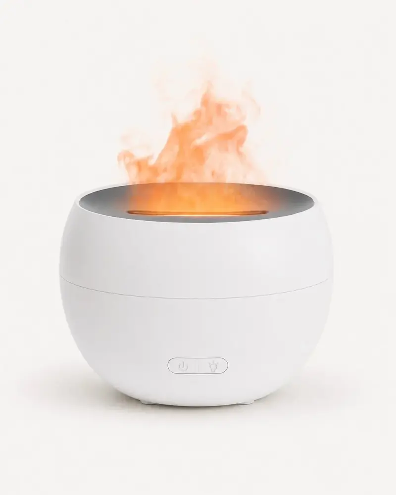 Aroma Diffusor | Flammenähnlicher Ultraschall-Diffusor mit LED-Licht und 150 ml Wassertank