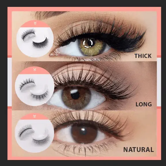 AufgeklebteWimpern™ Wiederverwendbare selbstklebende Wimpern (1+1 gratis)
