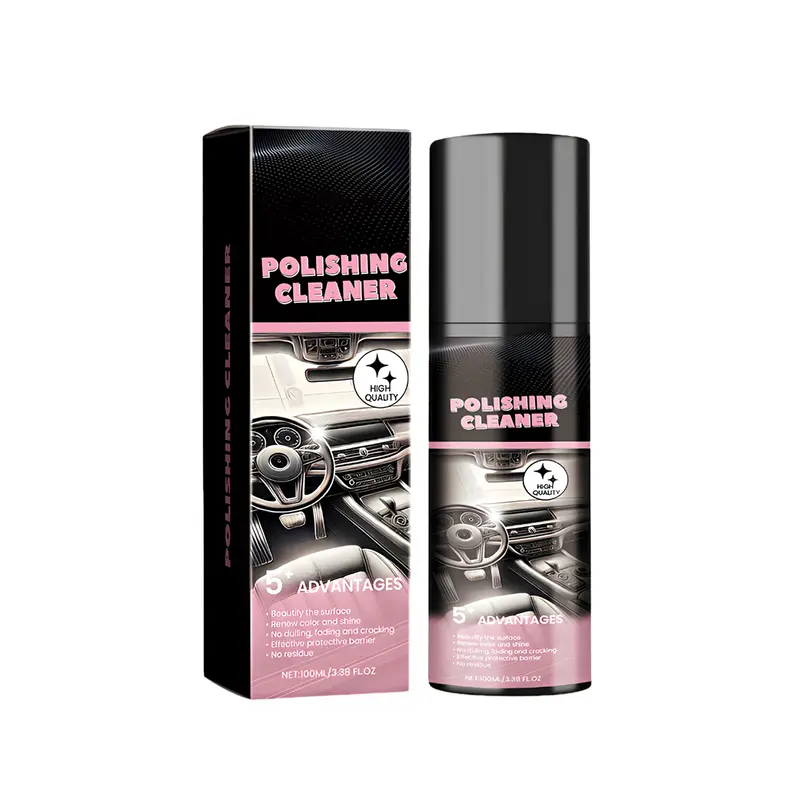 Auto Innenraum-Politur 3-in-1 100 ml | Reinigt & schützt Kunststoff, Leder, Vinyl | Glanz-Finish in 3 Min, Anti-Staub-Film