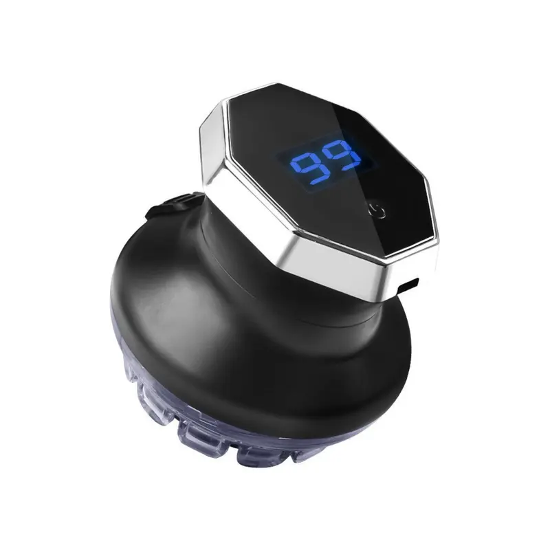 Automatischer Haarschneider mit 360°-Rundkopf | 3 Längeneinstellungen, Edelstahlklingen | LED-Display, USB-C in 2 Std.