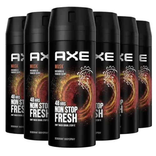 AXE Deodorant Bodyspray - Musk - 6 x 150 ml - Voordeelverpakking