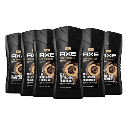 Axe Douchegel - Dark Temptation - Voordeelverpakking 6 x 250 ml