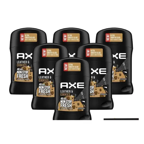Axe Leather Cookies Stick Deodorant 48H - voordeelverpakking - 6x 50ml