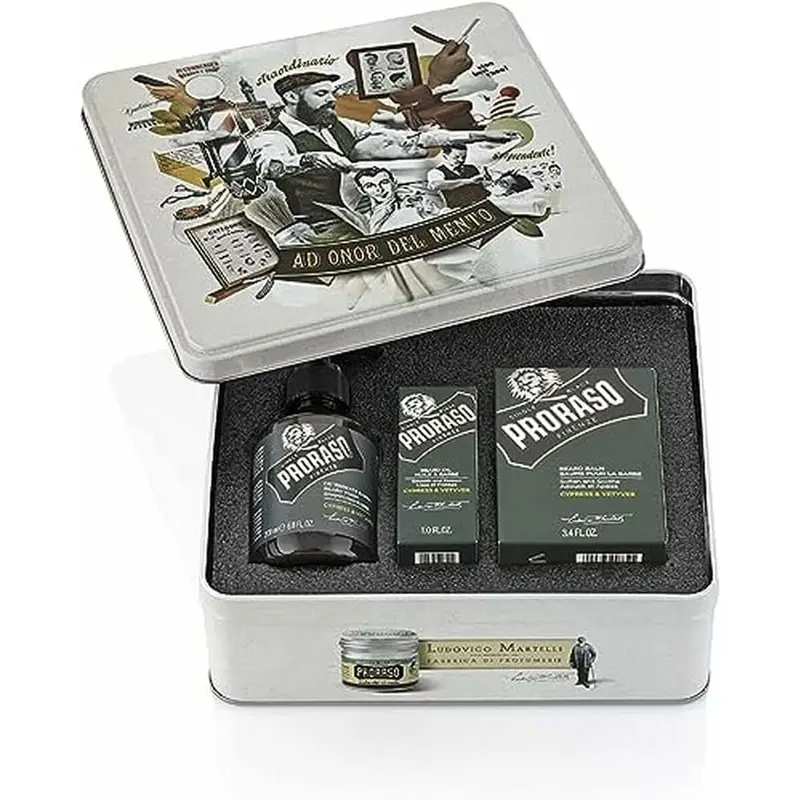 Baardverzorging Set Proraso Cypress & Vetyver 3 Onderdelen