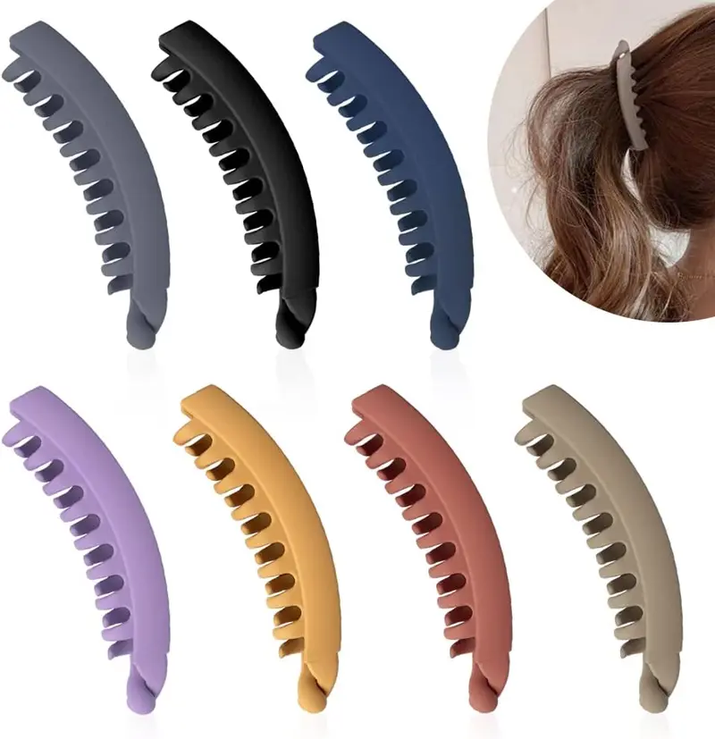 Bananen-Haarspangen Set | Schnelles Hochstecken in Sekunden, starker Halt | Für dickes & glattes Haar | Alltag & Styling