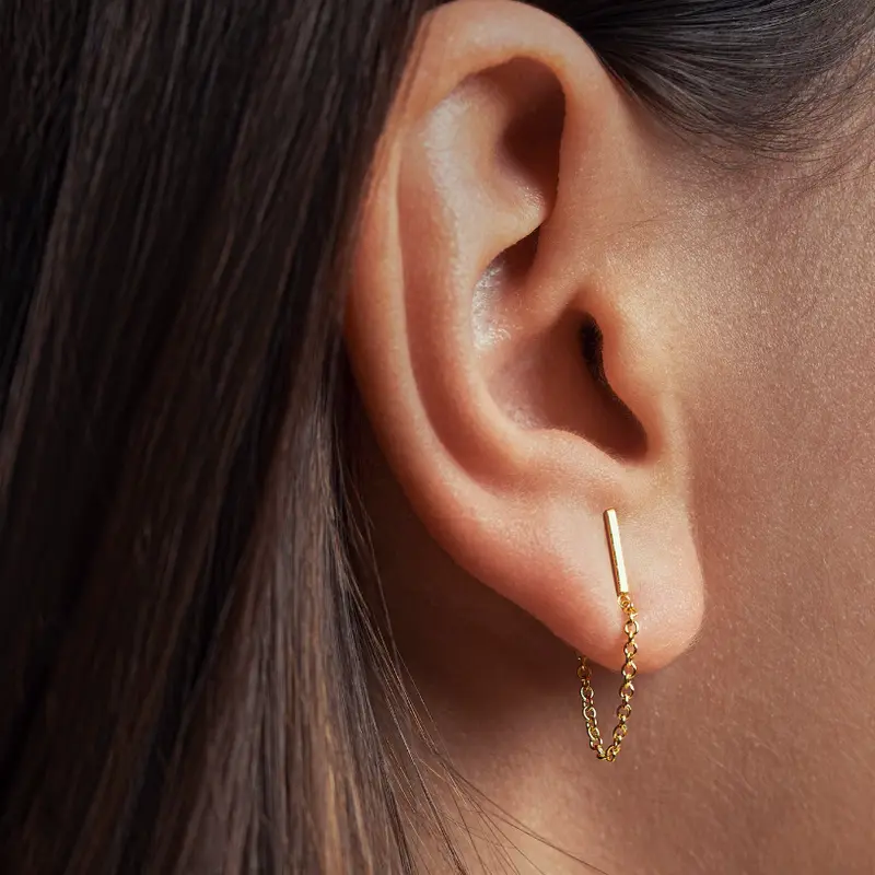 Bar Chain Earring