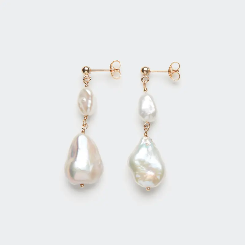 Baroque Pearl Stud