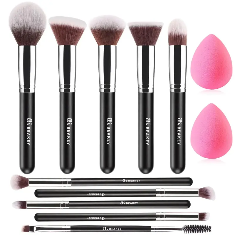 BEAKEY Pro Makeup Brush Kit with Blenders & Eye Brushes