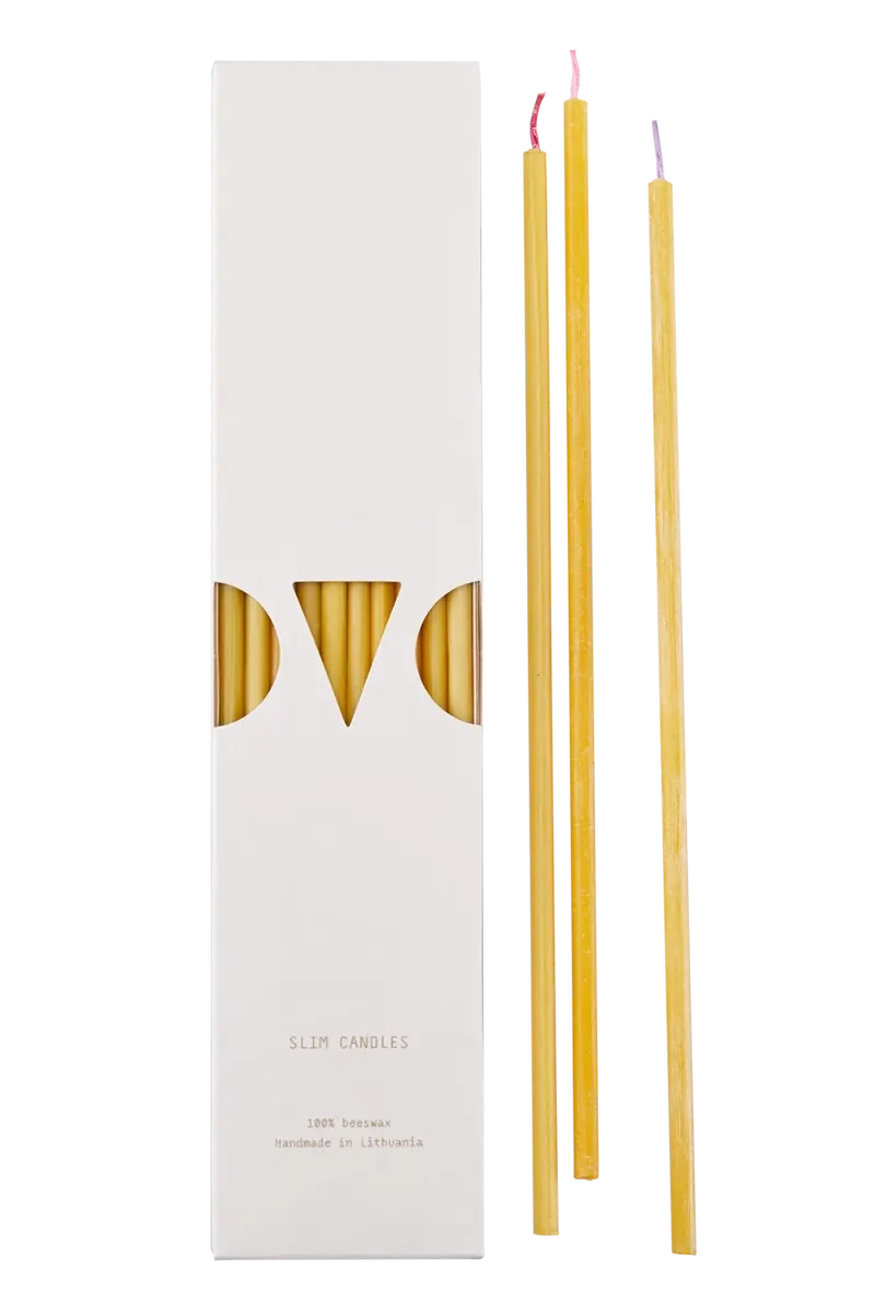 Beeswax Slim Candles
