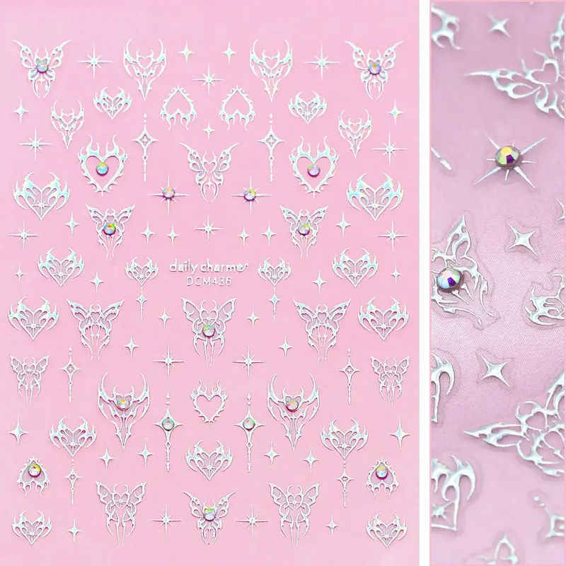 Bejeweled Nail Art Sticker Angelfire Flutter