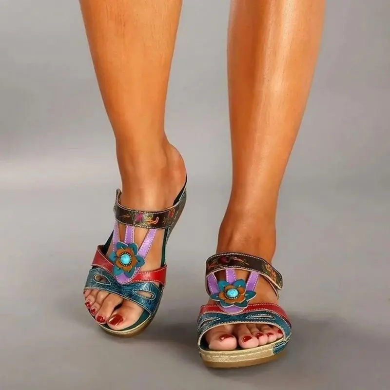 Bequeme Damen-Sandalen mit Fußgewölbe-Stütze | leicht & atmungsaktiv | flexible Comfort-Einlegesohle | Plateau 2–5 cm