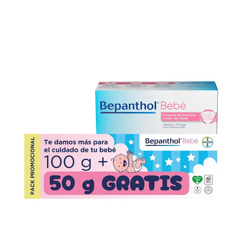 Beschermende Luiercrème Bepanthol BEPANTHOL BEBÉ 2 Onderdelen