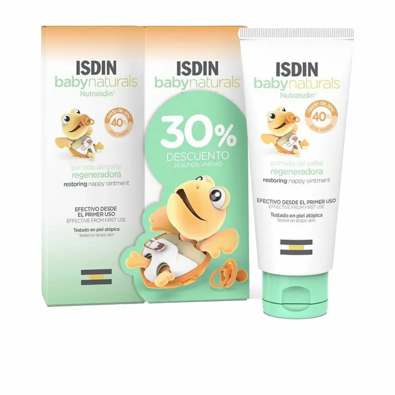 Beschermende Luiercrème Isdin BABY NATURALS 100 ml 2 Stuks