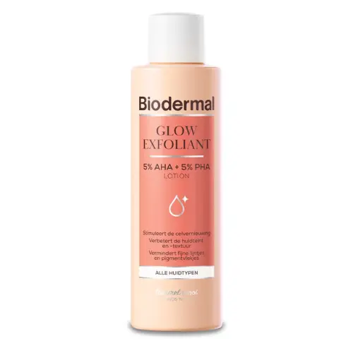 Biodermal Glow Exfoliant - een milde, effectieve exfoliërende lotion - Parfumvrij - 150 ml