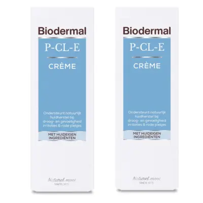 Biodermal P-CL-E Creme - Dagcreme - en nachtcrème met glycerine -gezichtscreme - Voordeelverpakking 2x100ml
