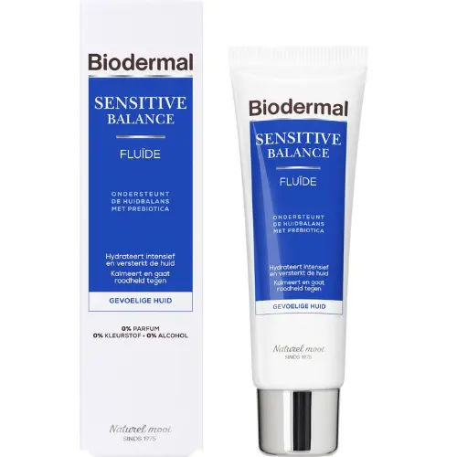 Biodermal Sensitive Balance Fluïde – Dagcreme met hyaluronzuur voor de gevoelige huid - 50ml