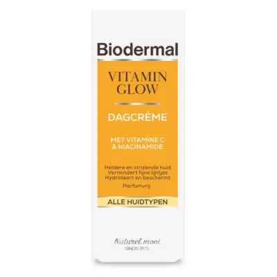 Biodermal Vitamin Glow Dagcrème met vitamine C - Gezichtsverzoring - 50 ml
