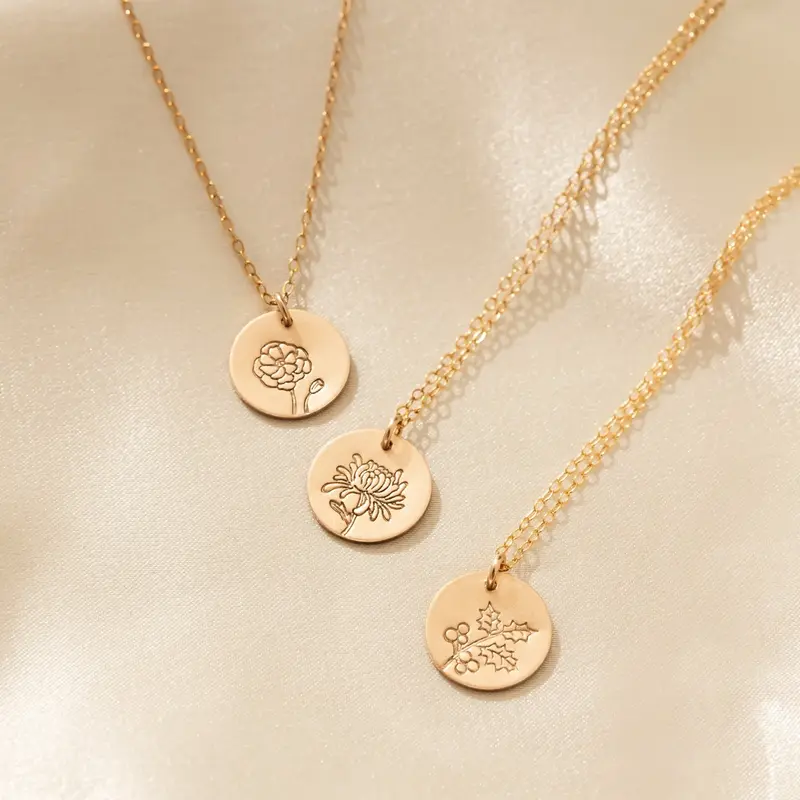 Birth Flower Necklace