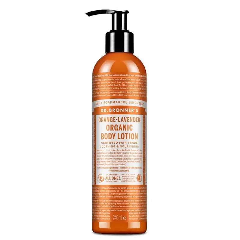Body Lotion Dr Bronner's Naranja-Lavanda 240 ml