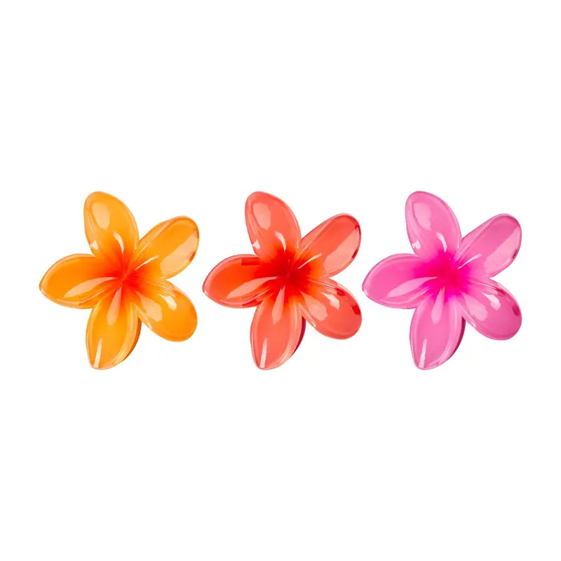 Bright Flower Claw Clips 3 Pack
