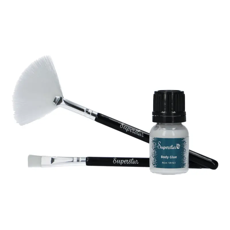 Brush & Glue Set For Glitter Tattoos