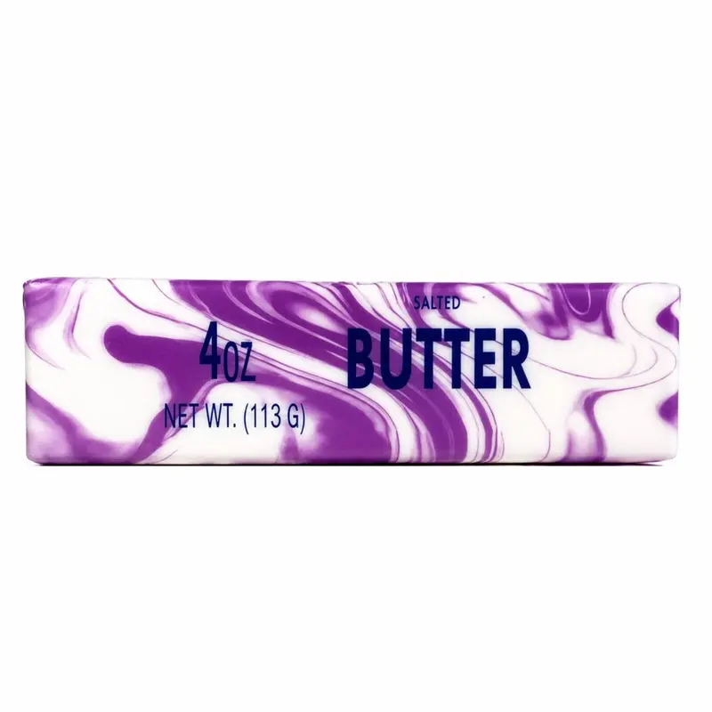 Butter Tie Dye White/purple Squishy