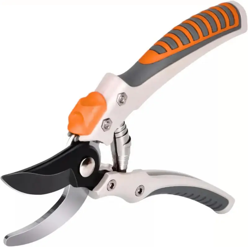 Bypass Gartenschere mit Kohlenstoffstahlklinge | Präzisionsschere für Äste bis 19 mm | Ergonomische Softgrip-Griffe | Für Garten & Obstschnitt
