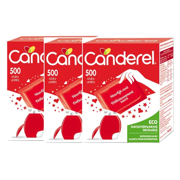Canderel Navulling - 3x 500 stuks