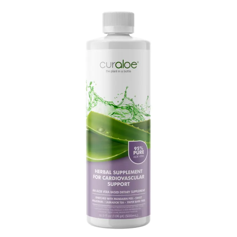 Cardiovascular Support Supplement - 95% Aloe Vera Juice + Natural Vitality Herbs