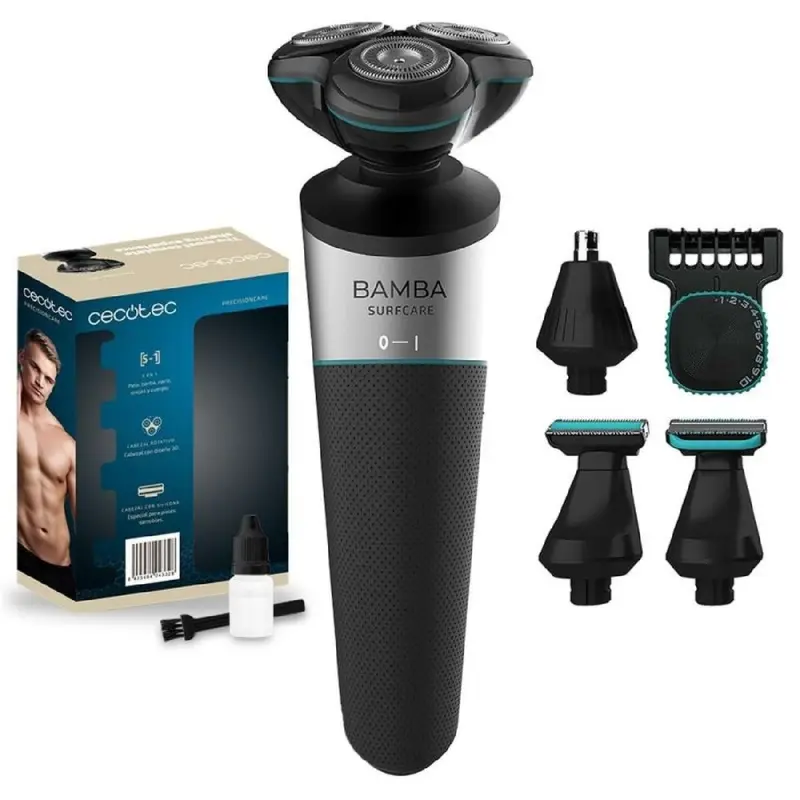 Cecotec Oplaadbaar Scheerapparaat 5-in-1 PrecisionCare Multigrooming Stalen Mesjes IPX5
