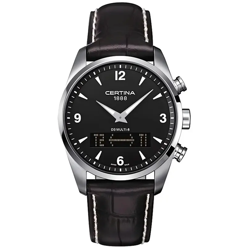 Certina DS MULTI-8 Herenhorloge - Chronograaf Kwarts Leer