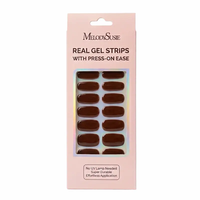 Classic Collection Real Gel Nail Strips Mani & Pedi Set Cherry Jelly