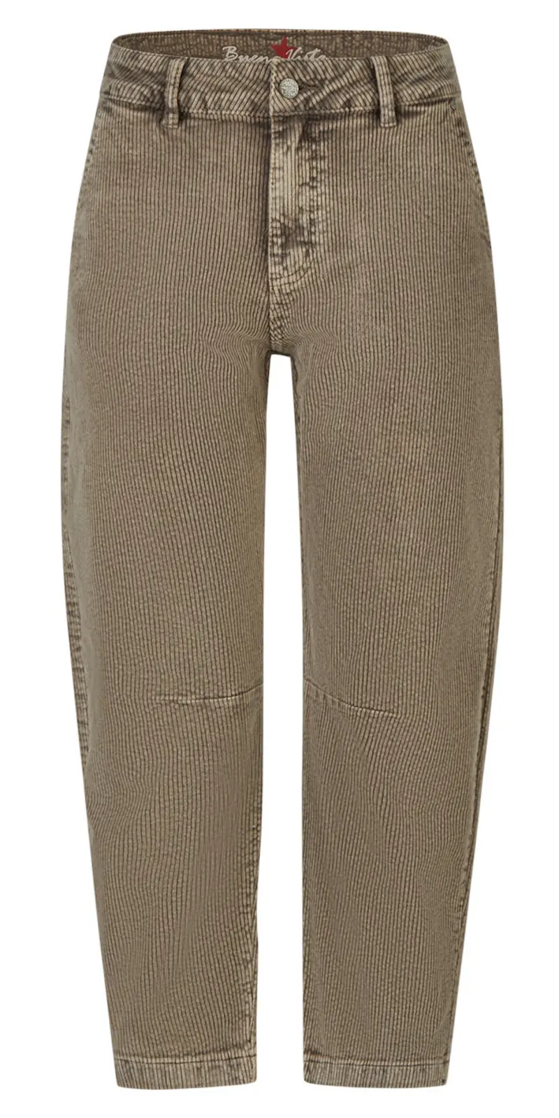 Cordhose | Barrel Fit aus Baumwoll-Stretch mit Vintage-Waschung