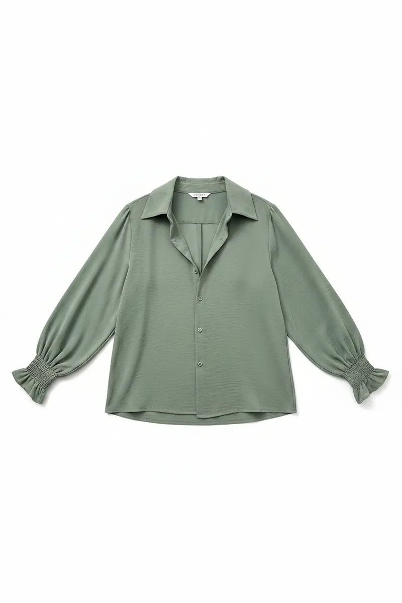 Damen Bluse | Bluse mit Ballonärmeln und lockerer Passform für Alltag und besondere Anlässe