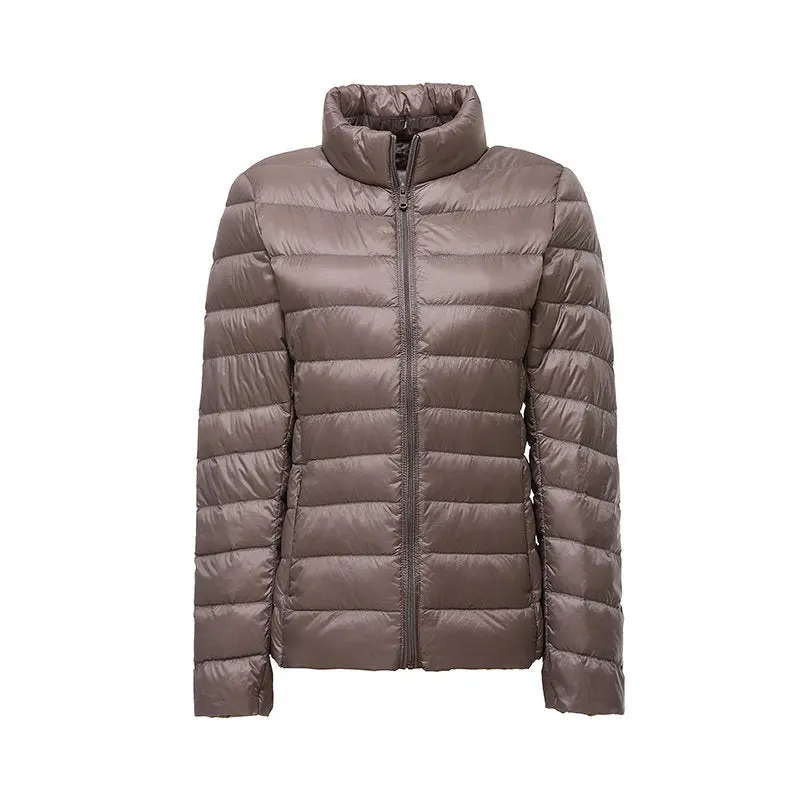 Damen Daunenjacke mit Steppmuster | Figurbetonte hüftlange Jacke mit elastischen Bündchen für Freizeit und Outdoor-Aktivitäten