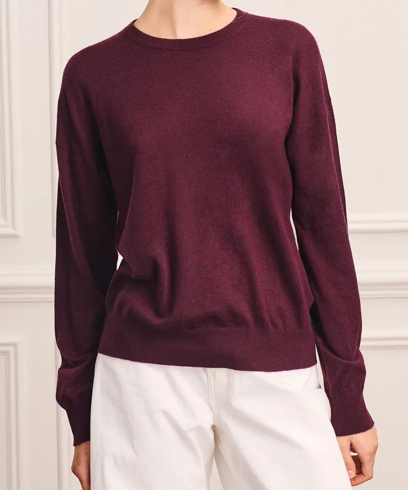 Damen Feinstrickpullover mit Rundhals | Leichter Strickpullover mit geradem Schnitt und weichen Bündchen für Alltag und Übergang