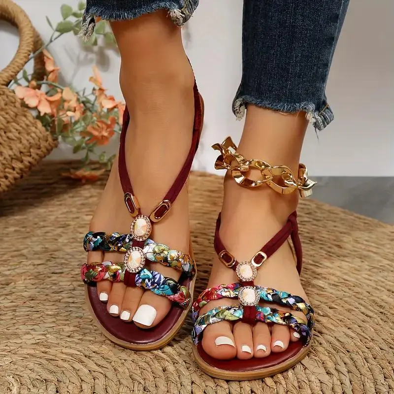 Damen Flache Sandalen | Boho-Style & Komfort für den Sommer